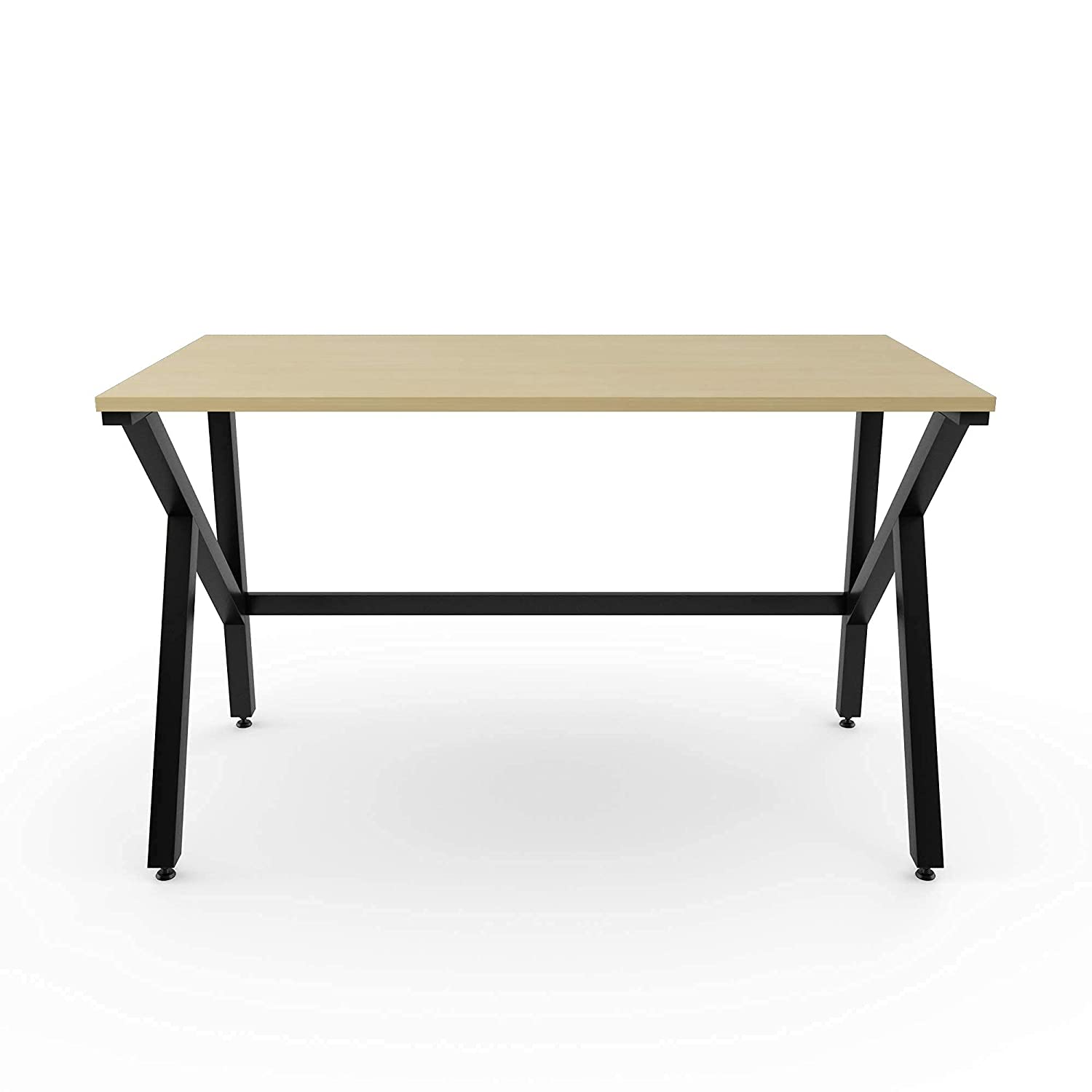 LAD Workspaces® The K Table Engineered Wood Study Table, Laptop, Computer Table Desk for Home & Office