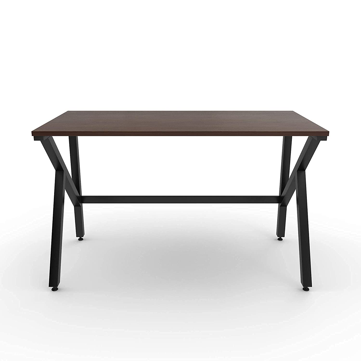 LAD Workspaces® The K Table Engineered Wood Study Table, Laptop, Computer Table Desk for Home & Office