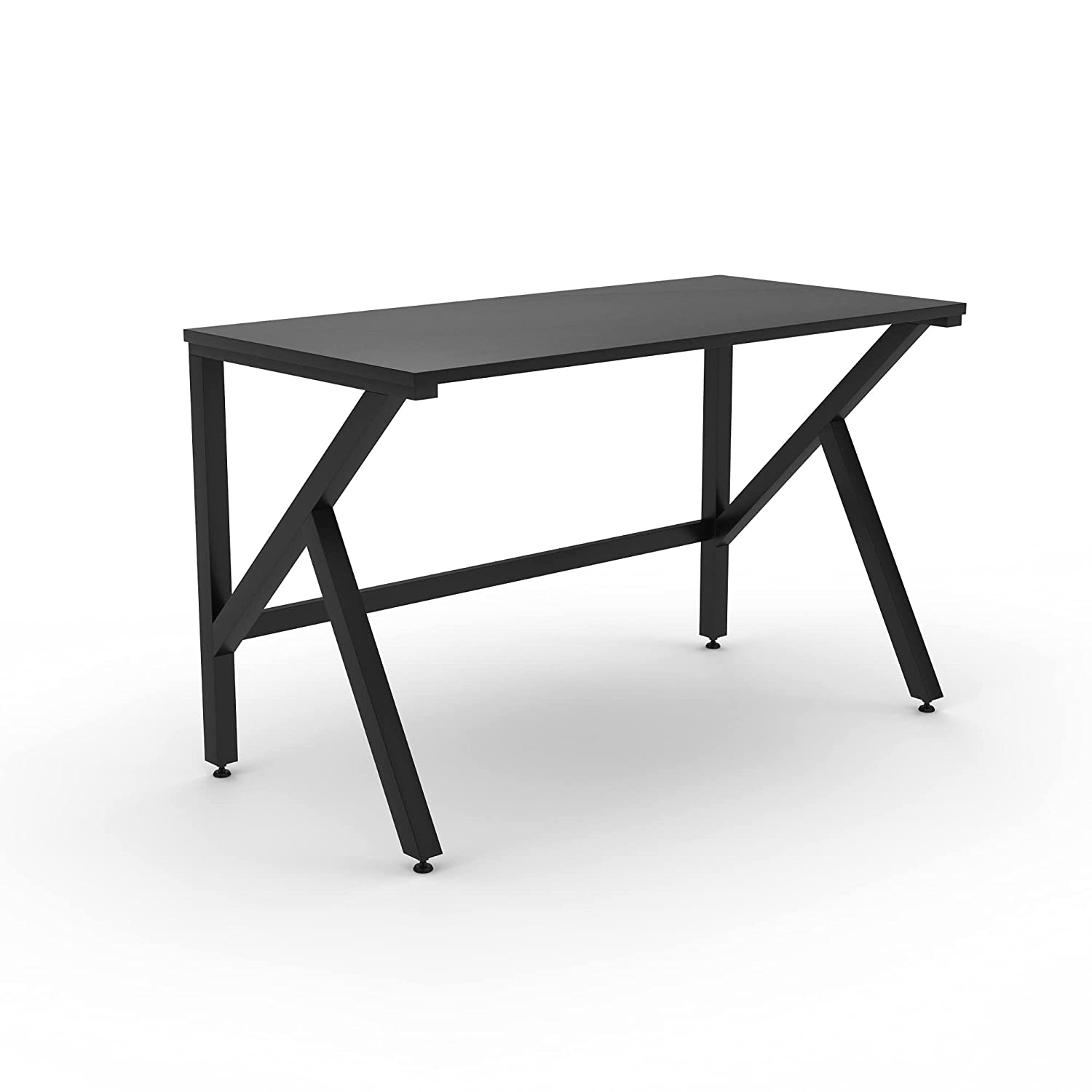 LAD Workspaces® The K Table Engineered Wood Study Table, Laptop, Computer Table Desk for Home & Office