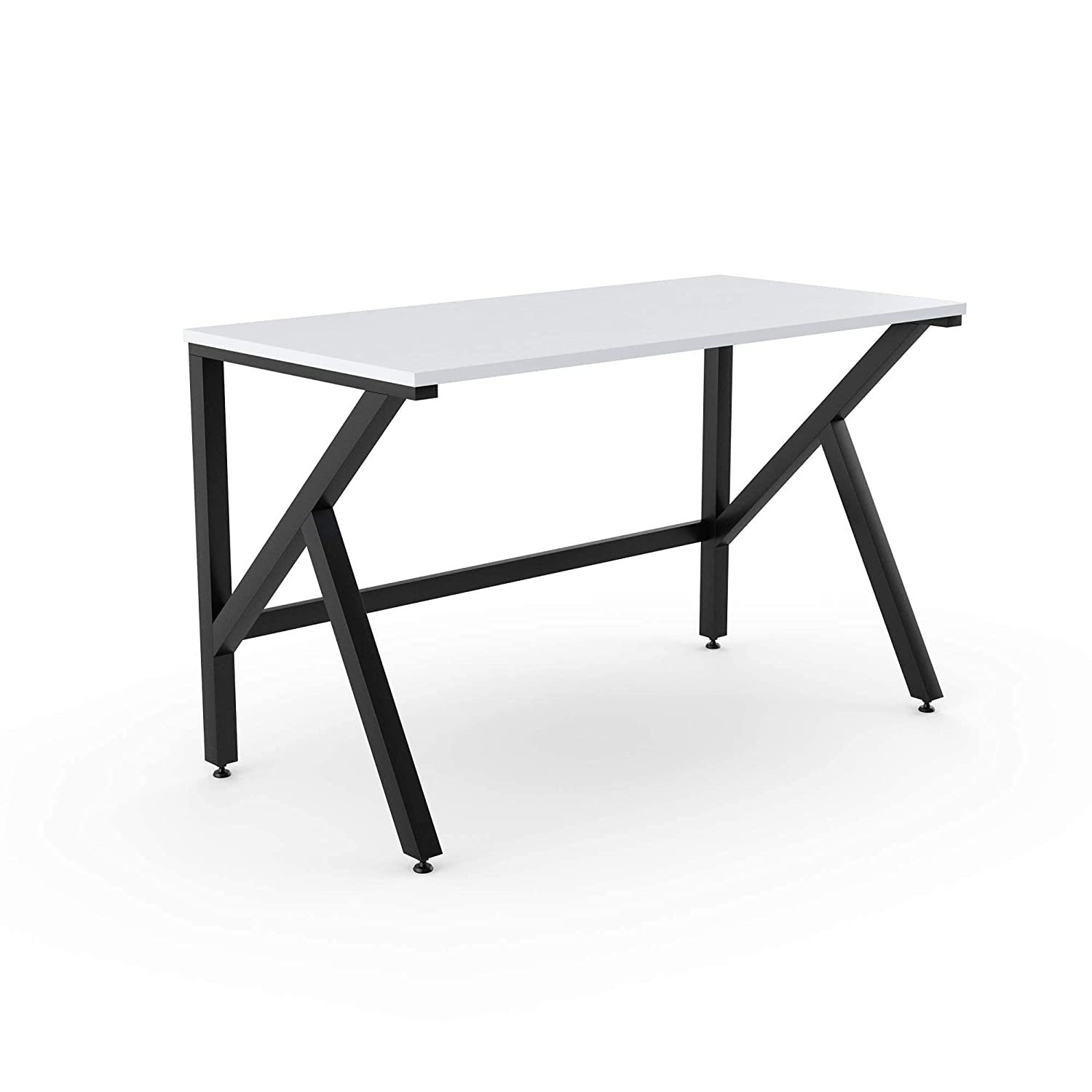 LAD Workspaces® The K Table Engineered Wood Study Table, Laptop, Computer Table Desk for Home & Office