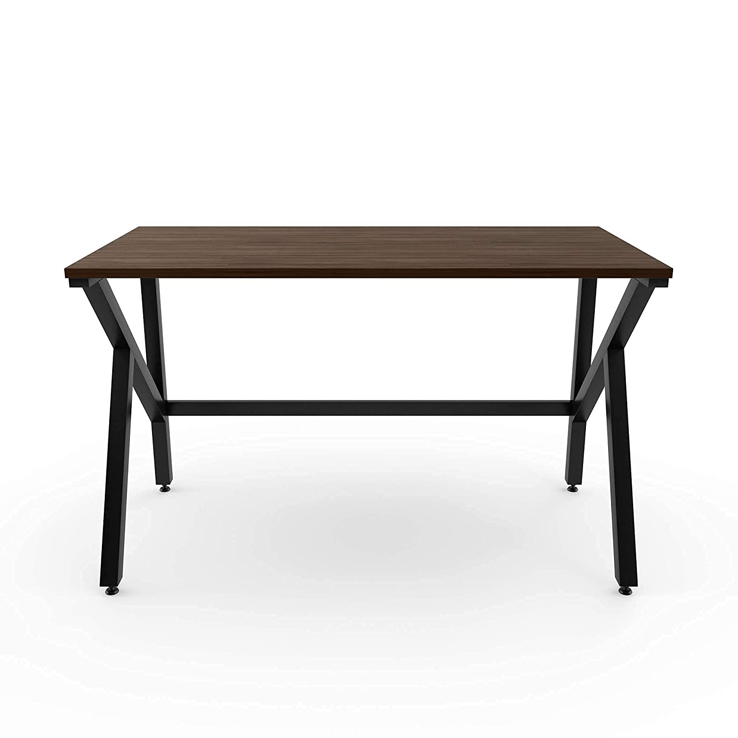 LAD Workspaces® The K Table Engineered Wood Study Table, Laptop, Computer Table Desk for Home & Office