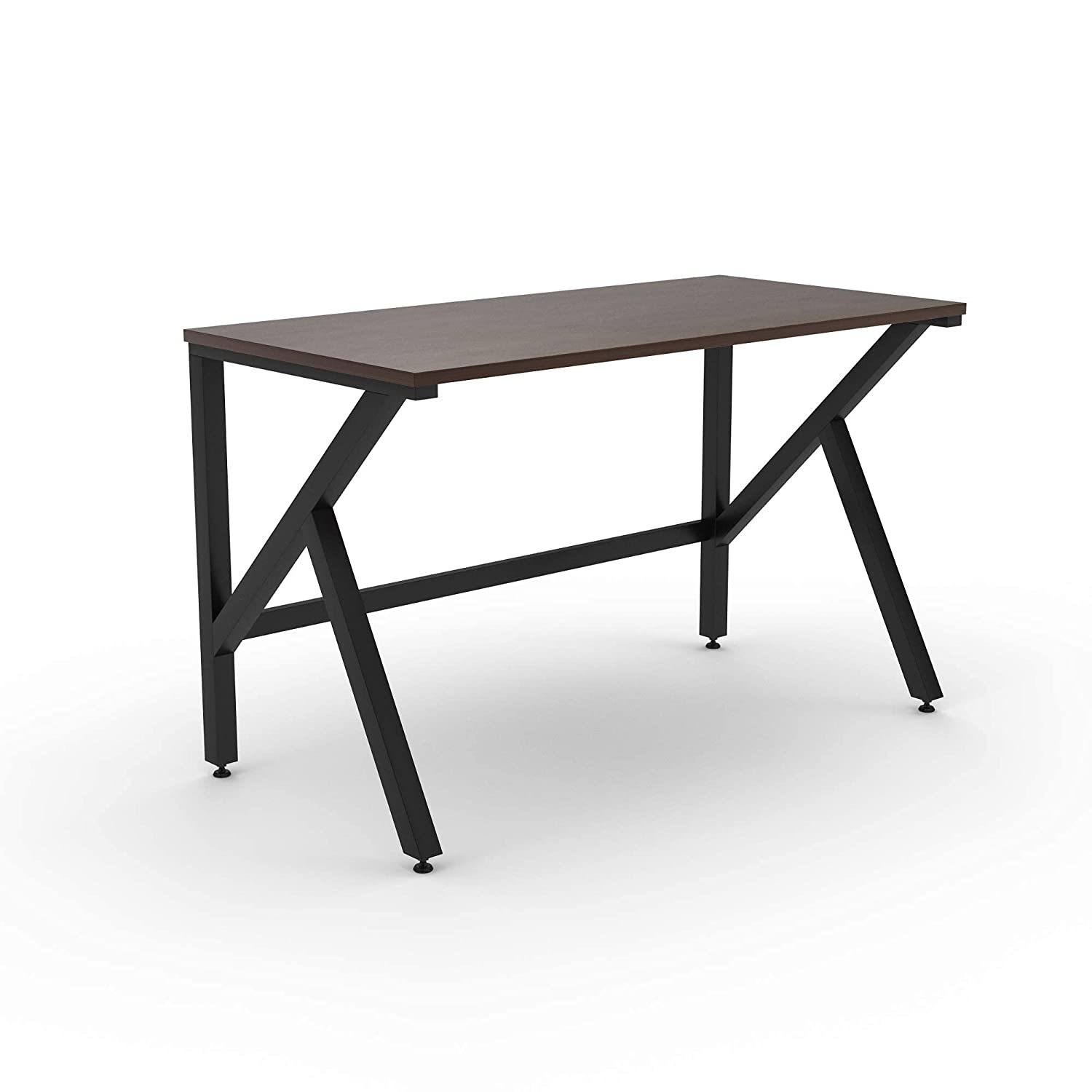 LAD Workspaces® The K Table Engineered Wood Study Table, Laptop, Computer Table Desk for Home & Office