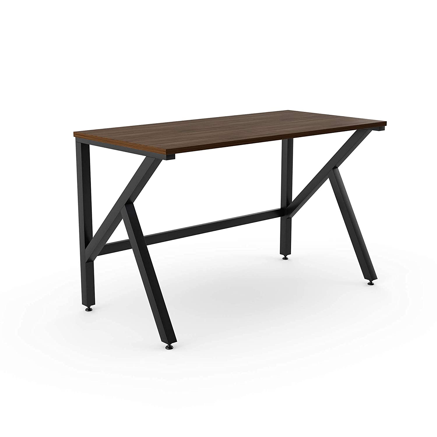 LAD Workspaces® The K Table Engineered Wood Study Table, Laptop, Computer Table Desk for Home & Office