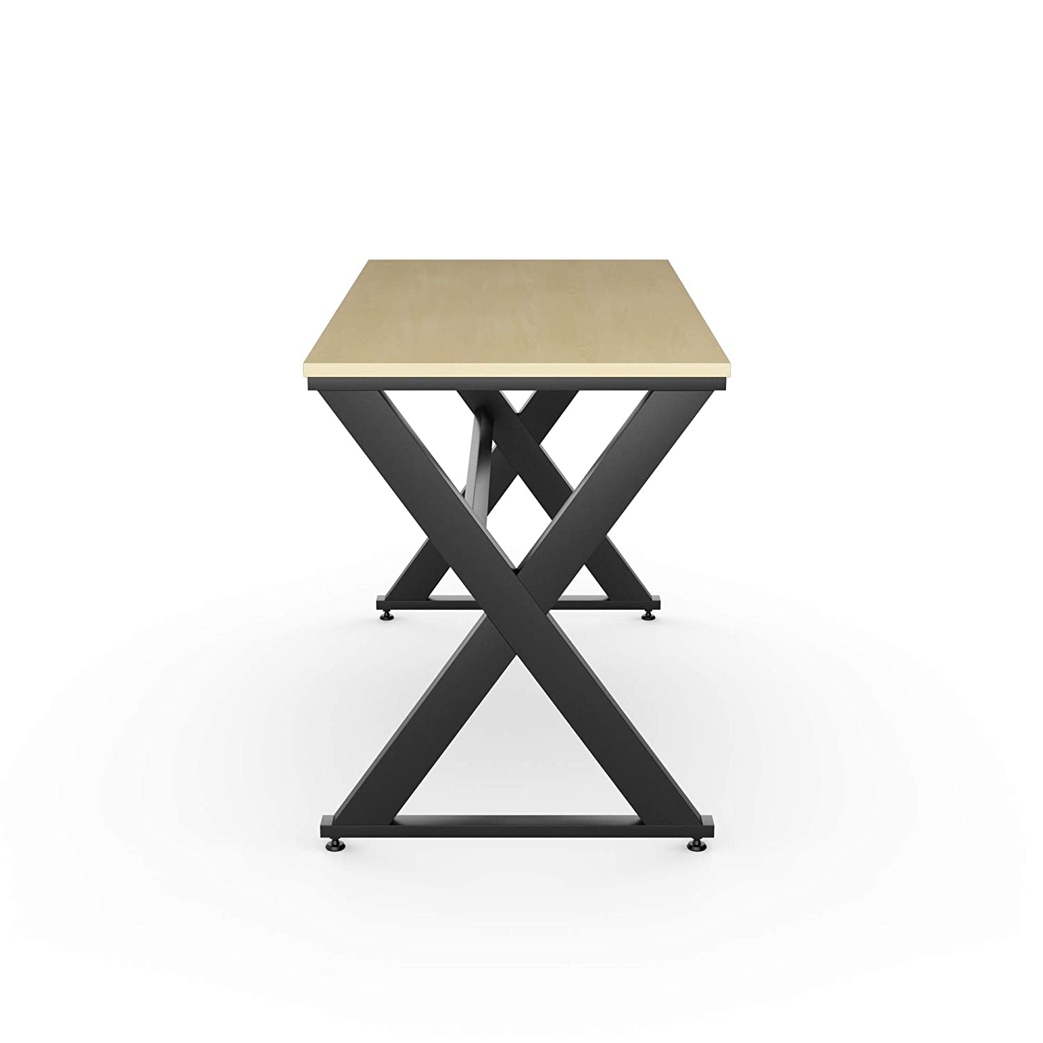 LAD Workspaces® The X Table Engineered Wood Study Table, Laptop, Computer Table Desk for Home & Office