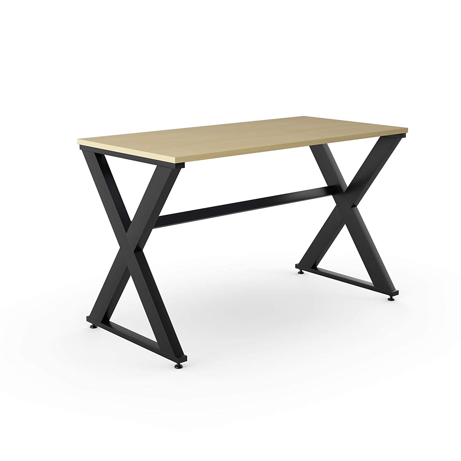 LAD Workspaces® The X Table Engineered Wood Study Table, Laptop, Computer Table Desk for Home & Office