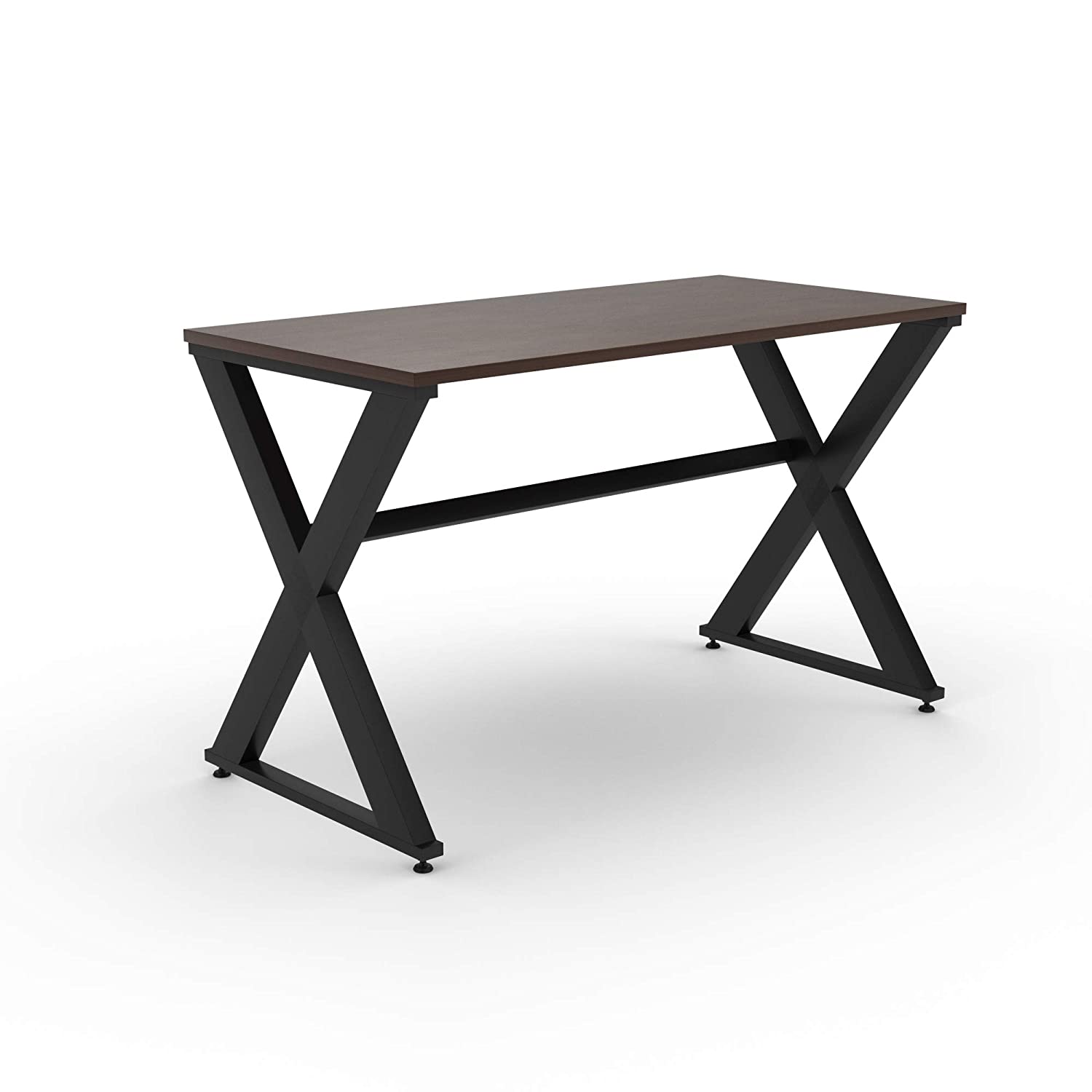 LAD Workspaces® The X Table Engineered Wood Study Table, Laptop, Computer Table Desk for Home & Office
