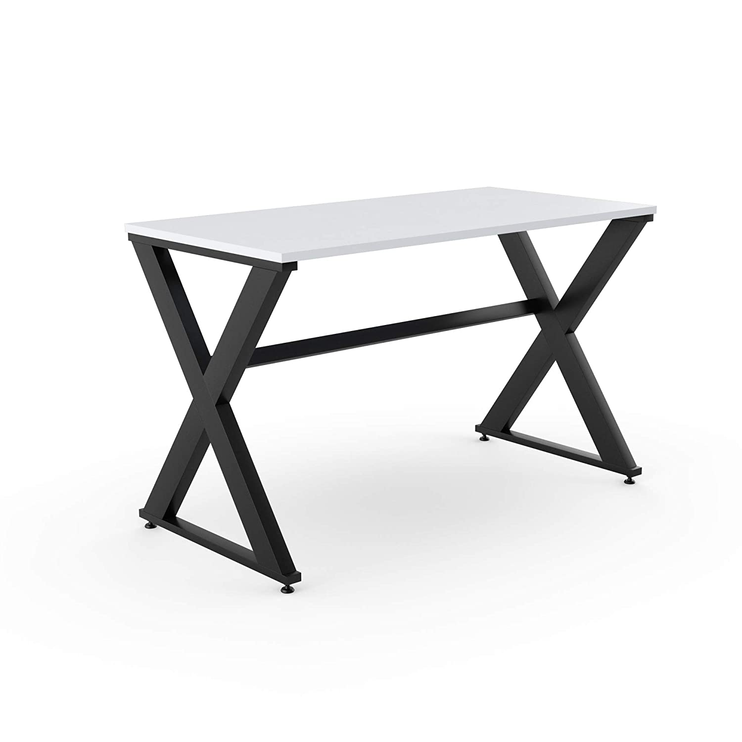 LAD Workspaces® The X Table Engineered Wood Study Table, Laptop, Computer Table Desk for Home & Office