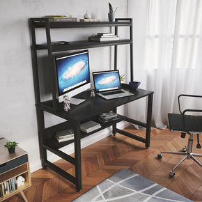 LAD Workspaces® - Ichiban - 3 Tier Engineered Wood Study Table, Laptop, Computer Table Desk for Home & Office