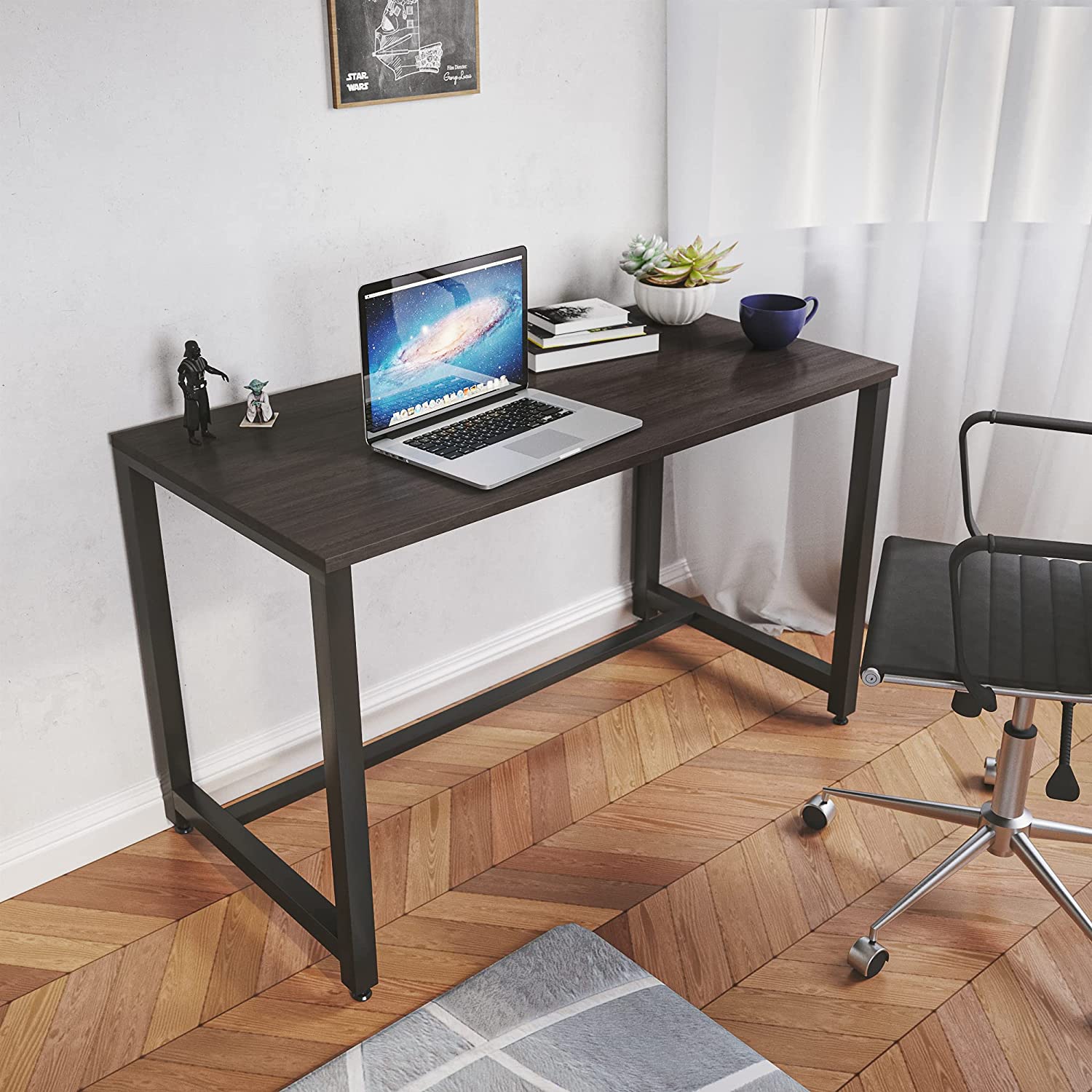 LAD Workspaces® The L Table Engineered Wood Study Table, Laptop, Computer Table Desk for Home & Office