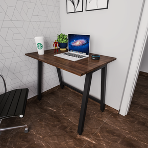LAD Workspaces® - YUGEN - Angular Table Engineered Wood Finish Study Table, Laptop, Computer Table Desk for Home & Office